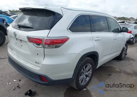2015 Toyota Highlander Xle V6 from USA, damaged, VIN 5TDKKRFH3FS109465